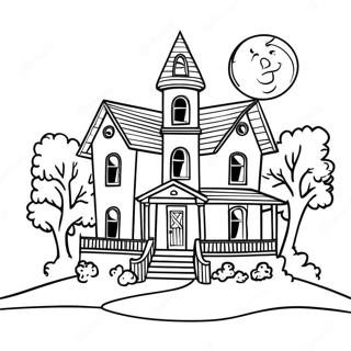 Strasidelny Dum S Uplnkem Omalovanka 55546-12165