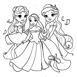 Barevne Princezny Z Disney Omalovanka 57937-12670