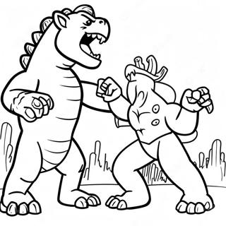 Omalovanka Godzilly Vs King Konga 5992-140