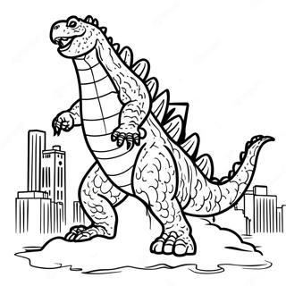 Omalovanka Godzilly Jak Nici Budovy 5994 993