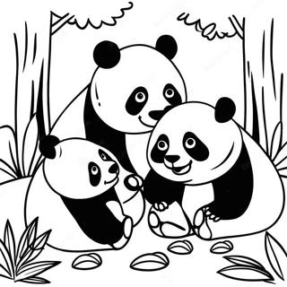 Panda Rodina V Lese Omalovanka 60044 13158