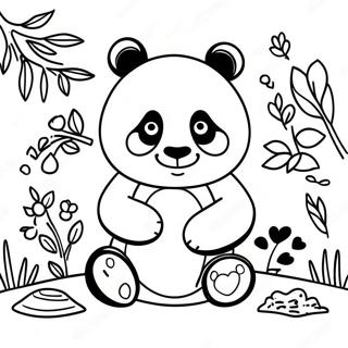 Omalovánka Panda A Přátelé Omalovánky