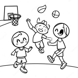 Basketbal Omalovánky