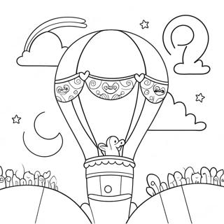 Fantasticky Horkovzdusny Balon Se Zvirecimi Prateli Omalovanka 61785-13598