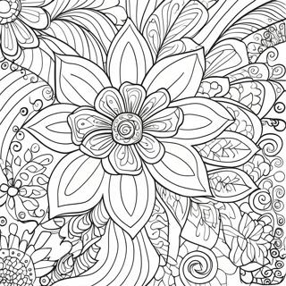 Fantasticka Zentangle Kvetinova Omalovanka 61957-13650