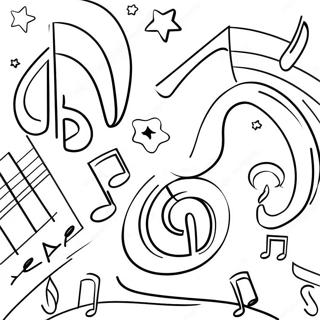 Hudebni Noty A Hvezdy Omalovanka 62323 13741