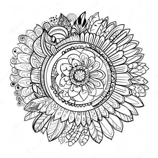 Boho Ptaci Mandala Omalovanka 62698-13849