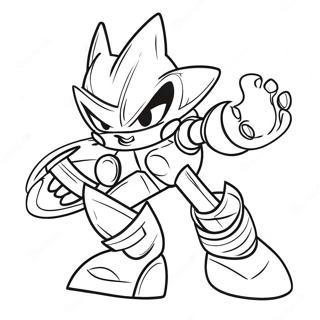 Metal Sonic V Akci Omalovanka 64703-13828