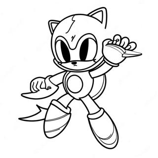 Metal Sonic Letajici Vysoko Omalovanka 64704-13829