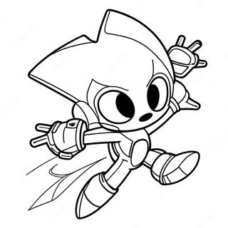 Metal Sonic Letajici Vysoko Omalovanka 64704-13830