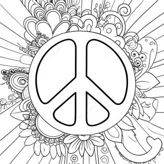 Omalovanka Barevneho Symbolu Miru 64805-13951