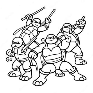 Ninja Turtles Omalovánky