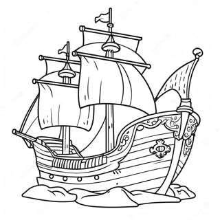 Barevna Piratska Lod Omalovanky 65815-14399