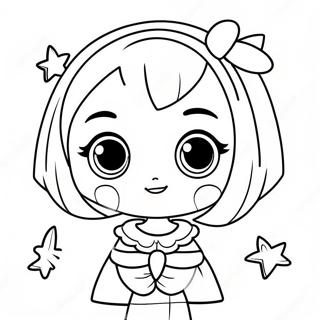 Kawaii Anime Divka S Velkyma Ocima Omalovanka 65909-14414