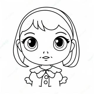 Kawaii Anime Divka S Velkyma Ocima Omalovanka 65909-14415