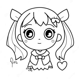 Kawaii Anime Divka S Velkyma Ocima Omalovanka 65909-14416