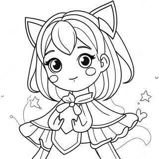 Anime Divka V Fantasy Obleceni Omalovanka 65910-14419