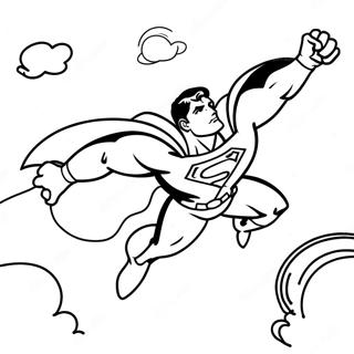 Superman Letajici Po Obloze Omalovanka 66081 14451