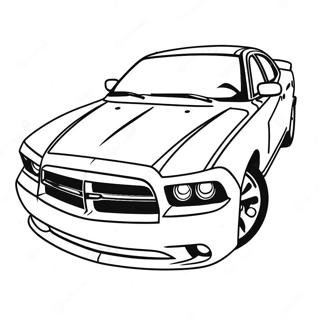 Omalovanka Sportovniho Dodge Charger 69677 15264