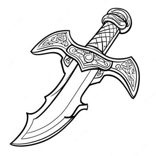 Zlaty Mec Z Minecraftu Omalovanka 70687 15475