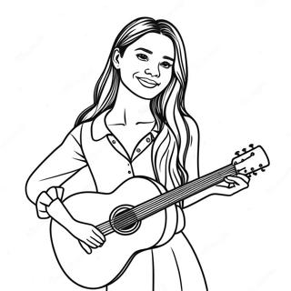 Omalovanka Olivia Rodrigo S Kytarou 73702-17173