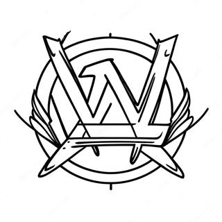 Energeticke Wwe Logo Obkreslovani Omalovanka 73831 17276