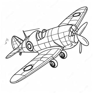 Letadlo Ww2 V Letu Omalovanka 74191 17560