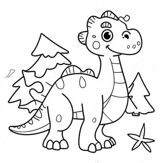Omalovanka Vanocni Dinosaurus 74214-17568