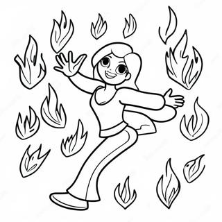 Omalovanka Tancicich Plamenu 74598-17875