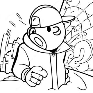 Omalovanka Graffiti Art Hip Hop 74778-18016