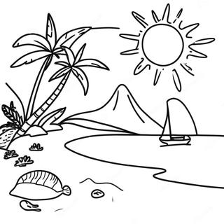 Slunecny Tropicky Ostrov Omalovanka 75038-18221