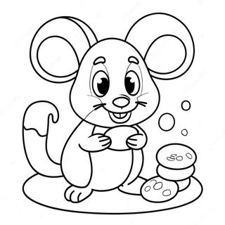 Hrava Mys Se Mlekem A Susenkami Omalovanka 75062-18240