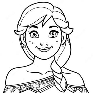 Frozen Disney Princezna Omalovánky