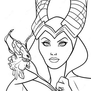 Maleficent S Drakem Omalovanka 76370-19252
