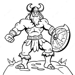 Omalovanka Mocny Barbar V Bitve 76960-19701