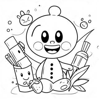 Omalovanka Kreslene Postavy Podporujici Zdravi 77373 20021