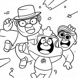 Omalovanka Zabavne Party Zazracnych Rodicu 78379-20797