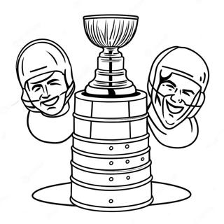 Omalovanka Trofeje Stanley Cup S Hraci 78610-20974