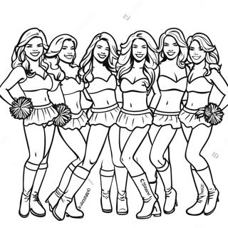 Omalovanka Cheerleaders Dallas Cowboys 78817-21130