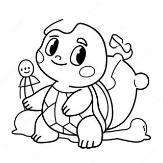 Omalovanka Squirtle Se Snehulakem 79050 21323