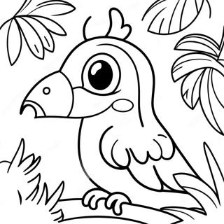 Omalovanka Barevny Papousek V Dzungli 79100-21356