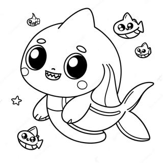 Roztomila Omalovanka Baby Shark Na Halloween 79203-21429