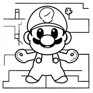 8 Bit Mario Omalovánky