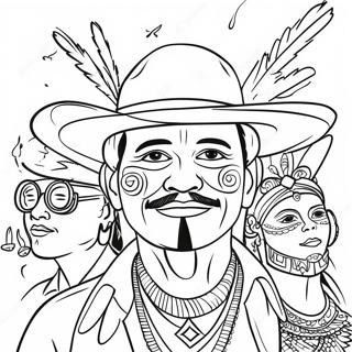 Oslava Chicano Kultury Omalovanka 80338-22301