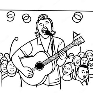 Omalovanka Morgana Wallena Zpivajiciho Na Podiu 80746-22620