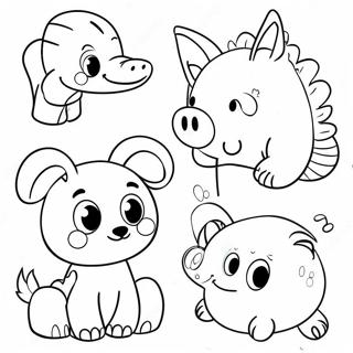 Zabavne Zviratka Z Materske Skoly Omalovanka 80848-22699