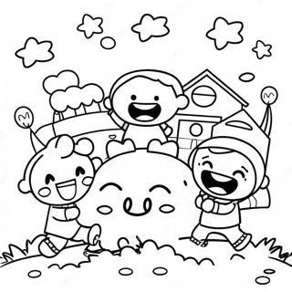 Stastne Deti Z Materske Skoly Hrajici Si Omalovanka 80850-22707