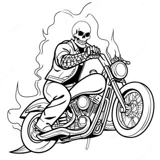 Omalovanka Ghost Rider S Motocyklem 81442 23161