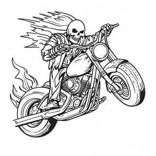 Omalovanka Ghost Rider S Motocyklem 81442 23162