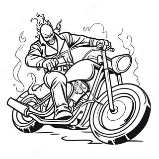 Omalovanka Ghost Rider S Motocyklem 81442 23164